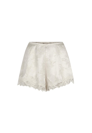 off-white-lace-shorts-with-a-subtle-floral-jacquard-pattern-and-a-scalloped-lace-hem-shown-against-a-plain-white-background