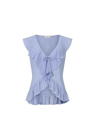 a-light-blue-sleeveless-top-with-a-ruffled-v-neckline-tie-front-detail-and-layered-ruffles-at-the-hem-shown-on-a-plain-white-background