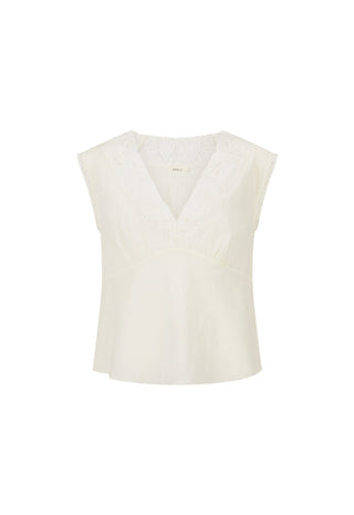 Bridget Lace Cami - Pearl