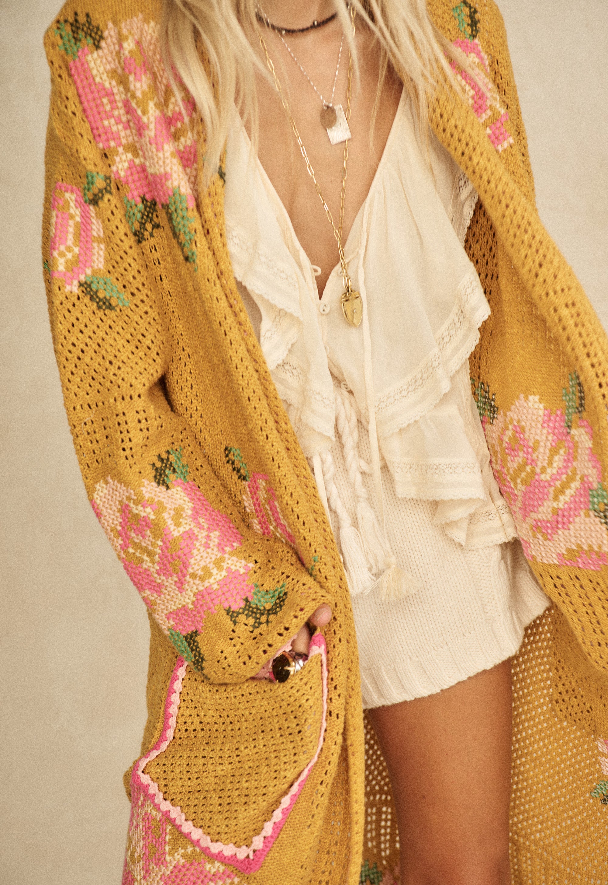 Coastal Granny Maxi Cardigan – SPELL - USA