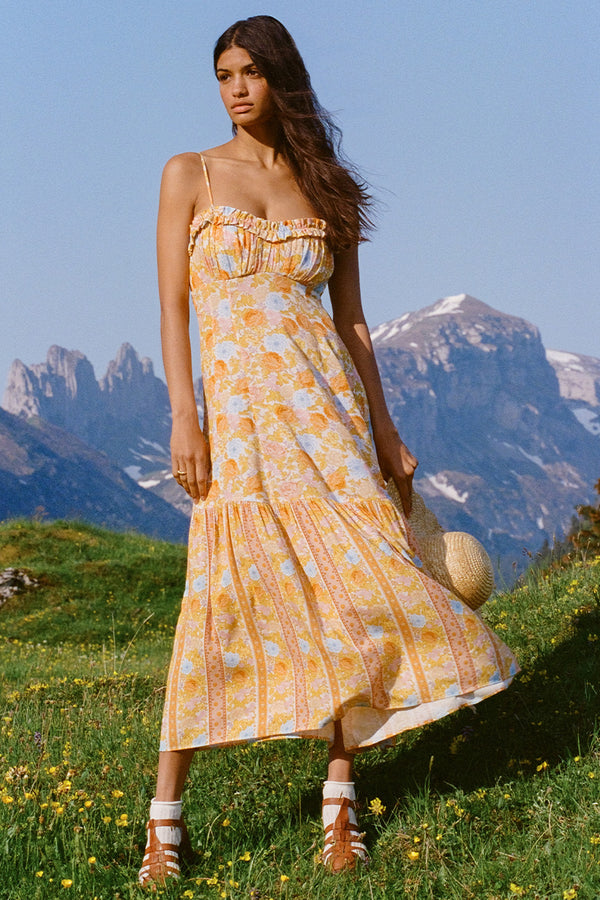 Flora Strappy Maxi Dress – SPELL - USA