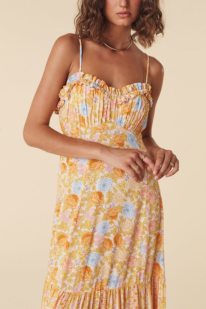 Flora Strappy Maxi Dress – SPELL - USA