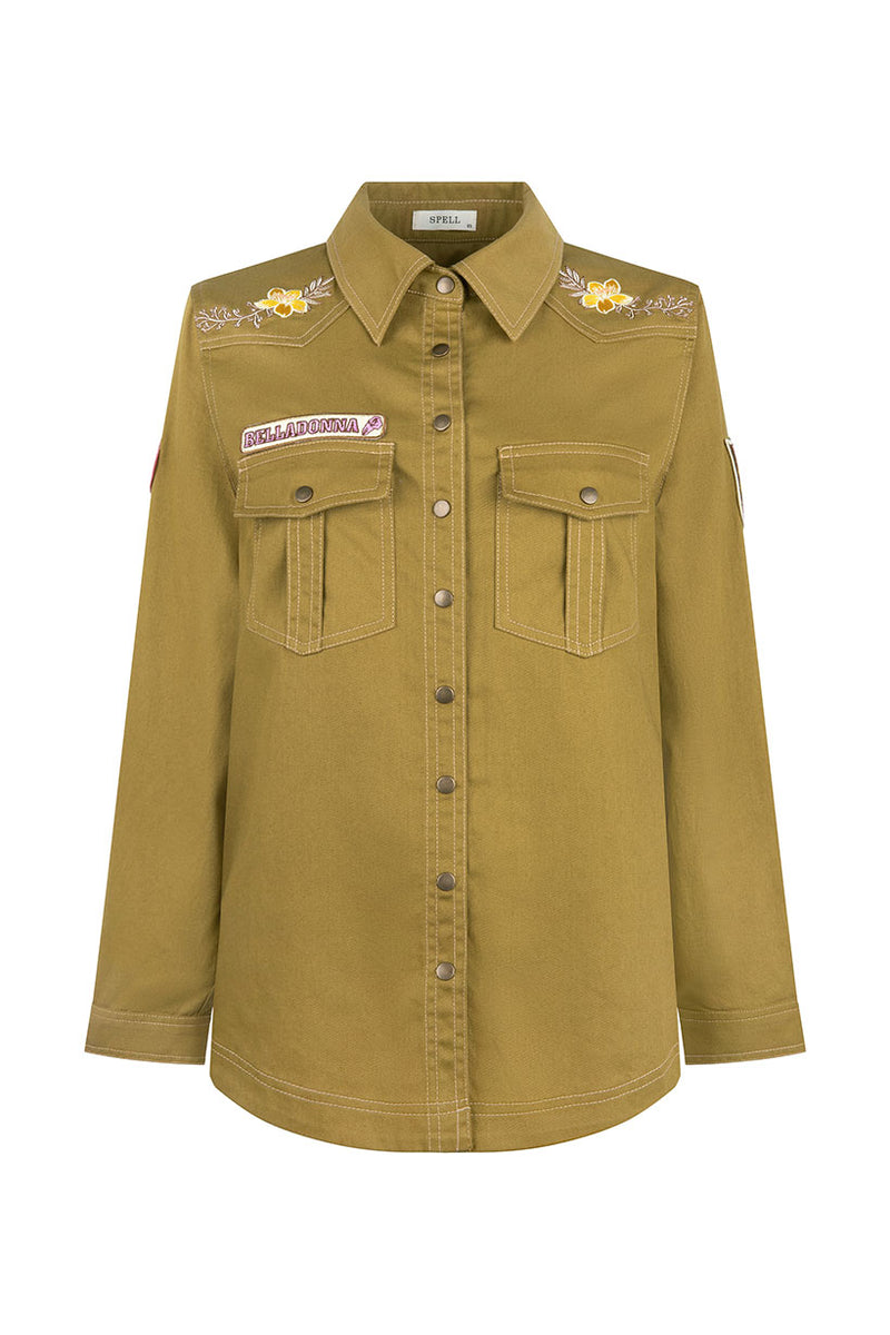 Foxglove Embroidered Shirt