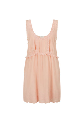 a-light-peach-pink-sleeveless-babydoll-dress-with-a-scoop-neckline-delicate-lace-trim-along-the-armholes-and-waist-and-a-scalloped-hem-shown-against-a-plain-white-background