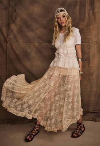 Labyrinth Lace Maxi Skirt