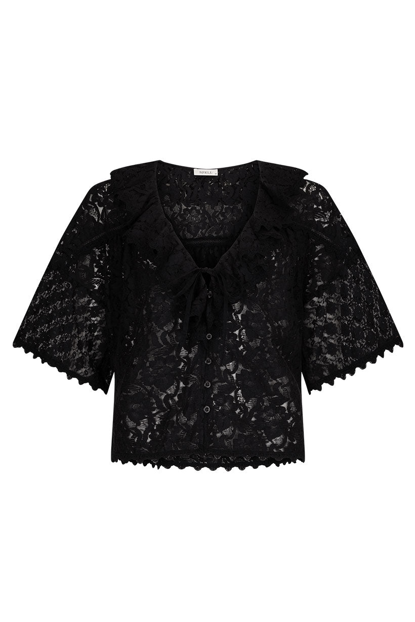 Lux Lisbon Lace Blouse – SPELL - USA