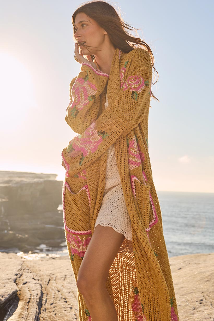 Coastal Granny Maxi Cardigan – SPELL - USA