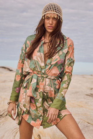 Floridian Shirt Dress – SPELL Floridian Shirt Dress – SPELL