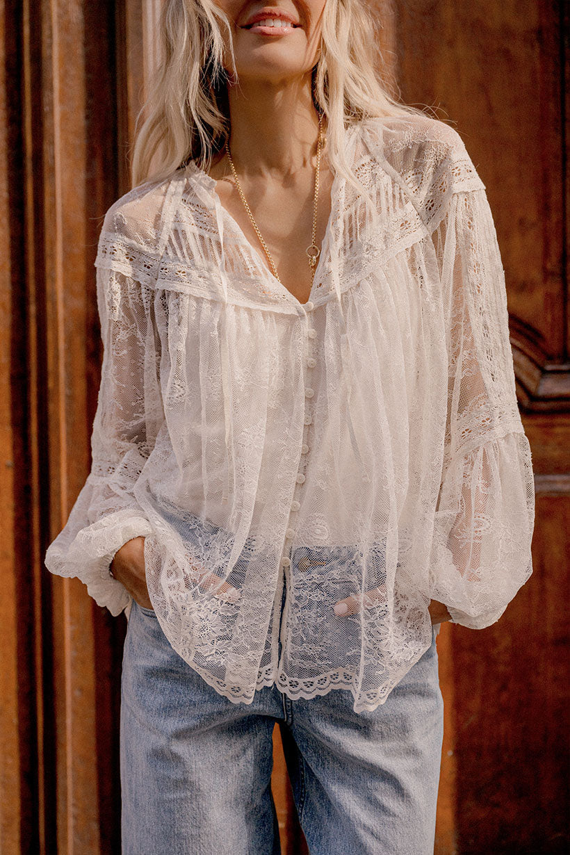 Teodora Lace Blouse – SPELL - USA