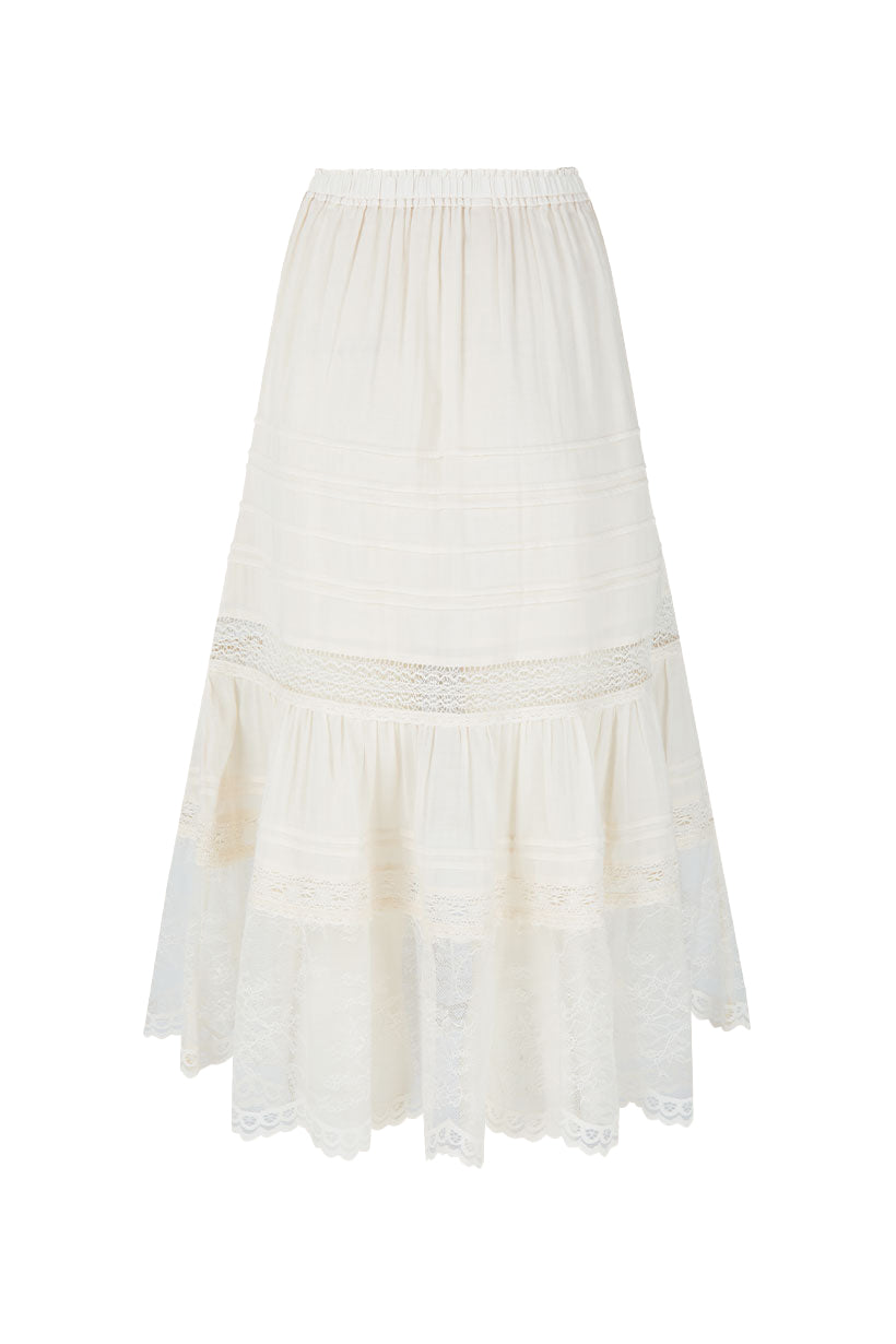 Teodora Lace Midi Skirt – SPELL - USA