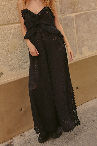 Lux Lisbon Lace Strappy Maxi Dress SPELL - USA Lux Lisbon Lace Strappy Maxi Dress SPELL - USA