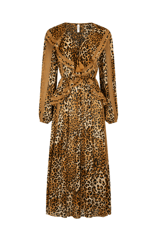 long sleeve leopard print dress Samantha Lace Gown – SPELL