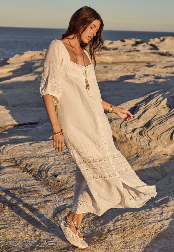 Maiden Lace Midi Dress – SPELL