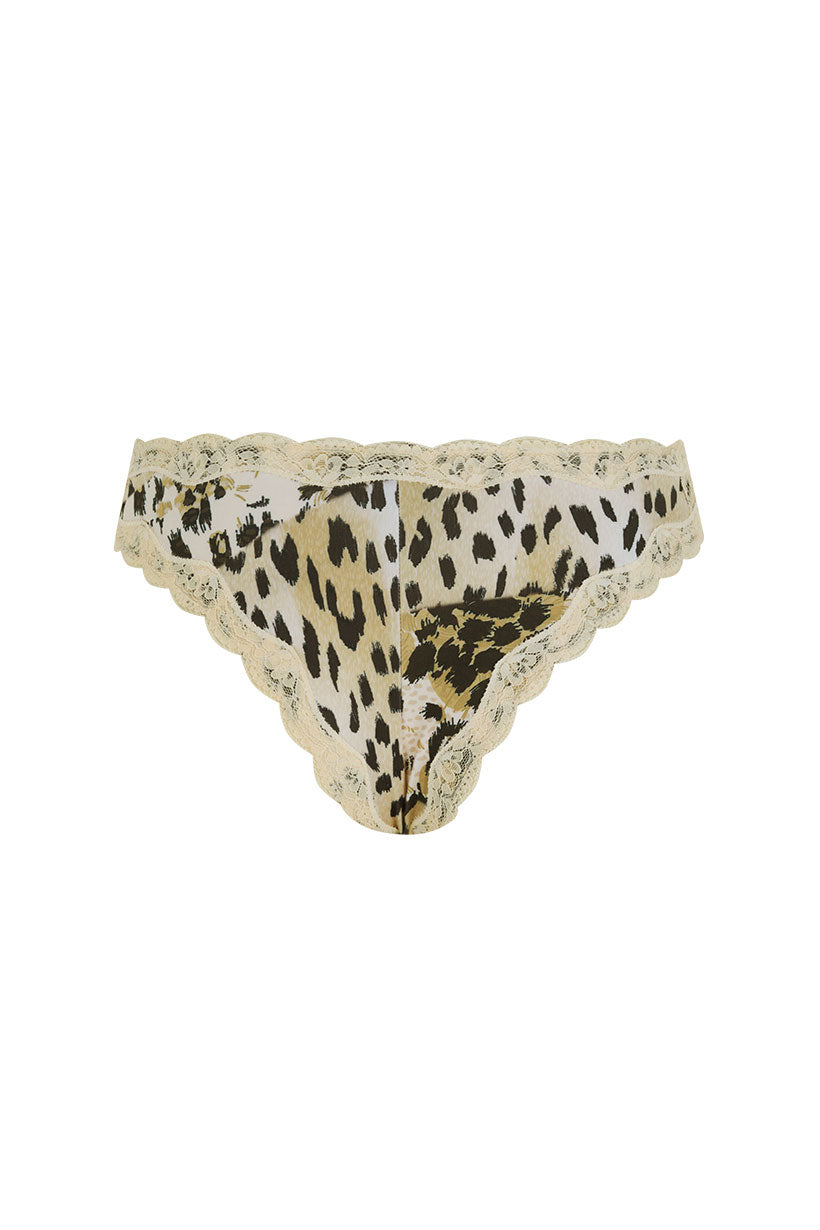 Snow Leopard Lace Brief – SPELL - USA