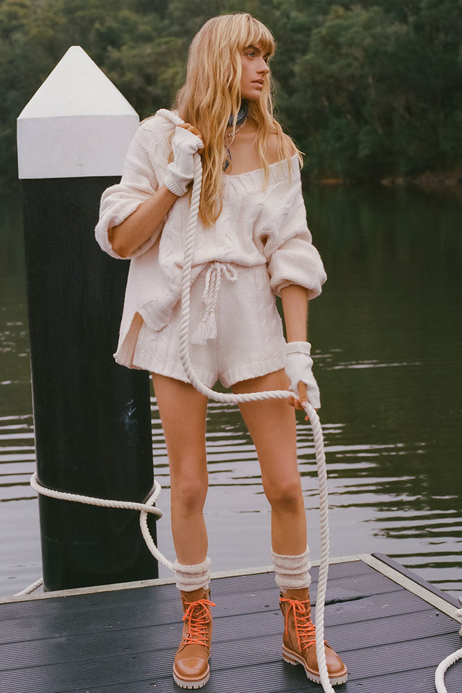 Cozy Campfire Knit Short