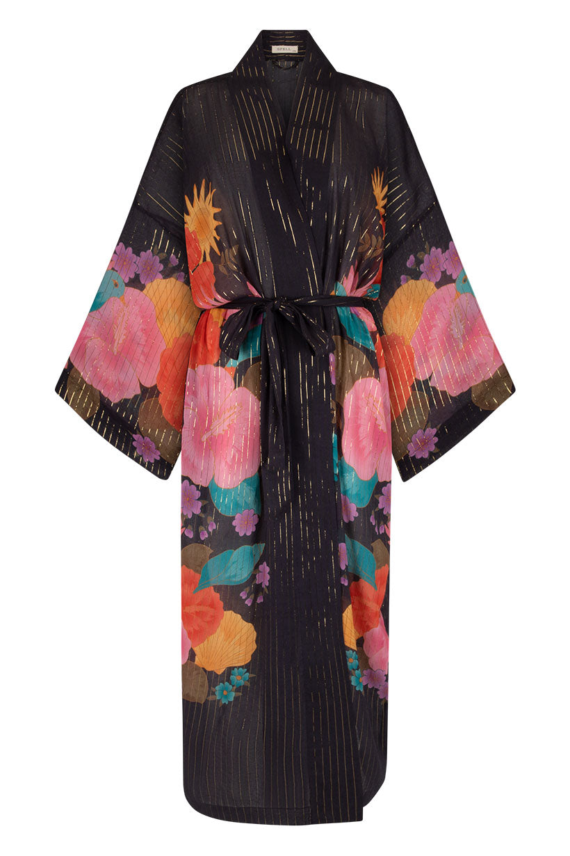 SPELL&THE GYPSY スペルアンドジプシー キモノガウン 羽織り洗える Spell & The Gypsy Blue Skies Luxe Reversible Kimono