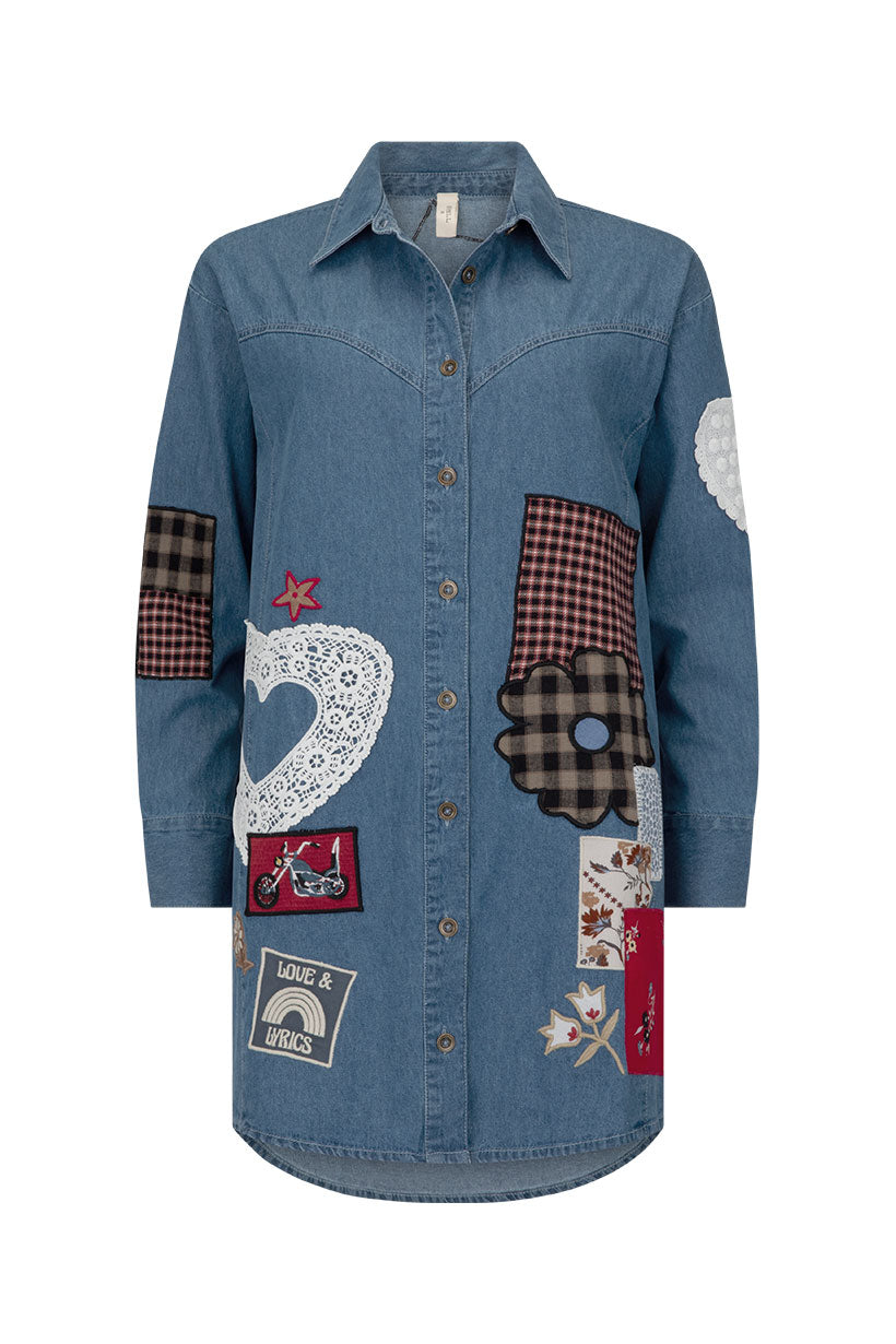 Bombshell Patchwork Shirt – SPELL - USA