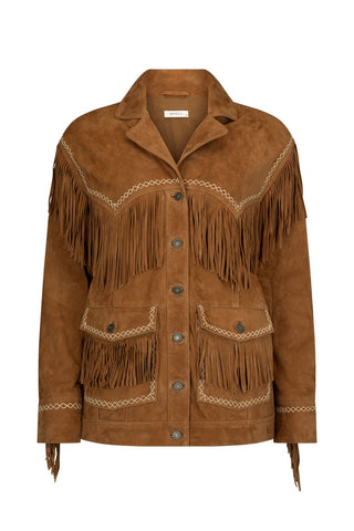 Fearless Heart Suede Fringe Jacket