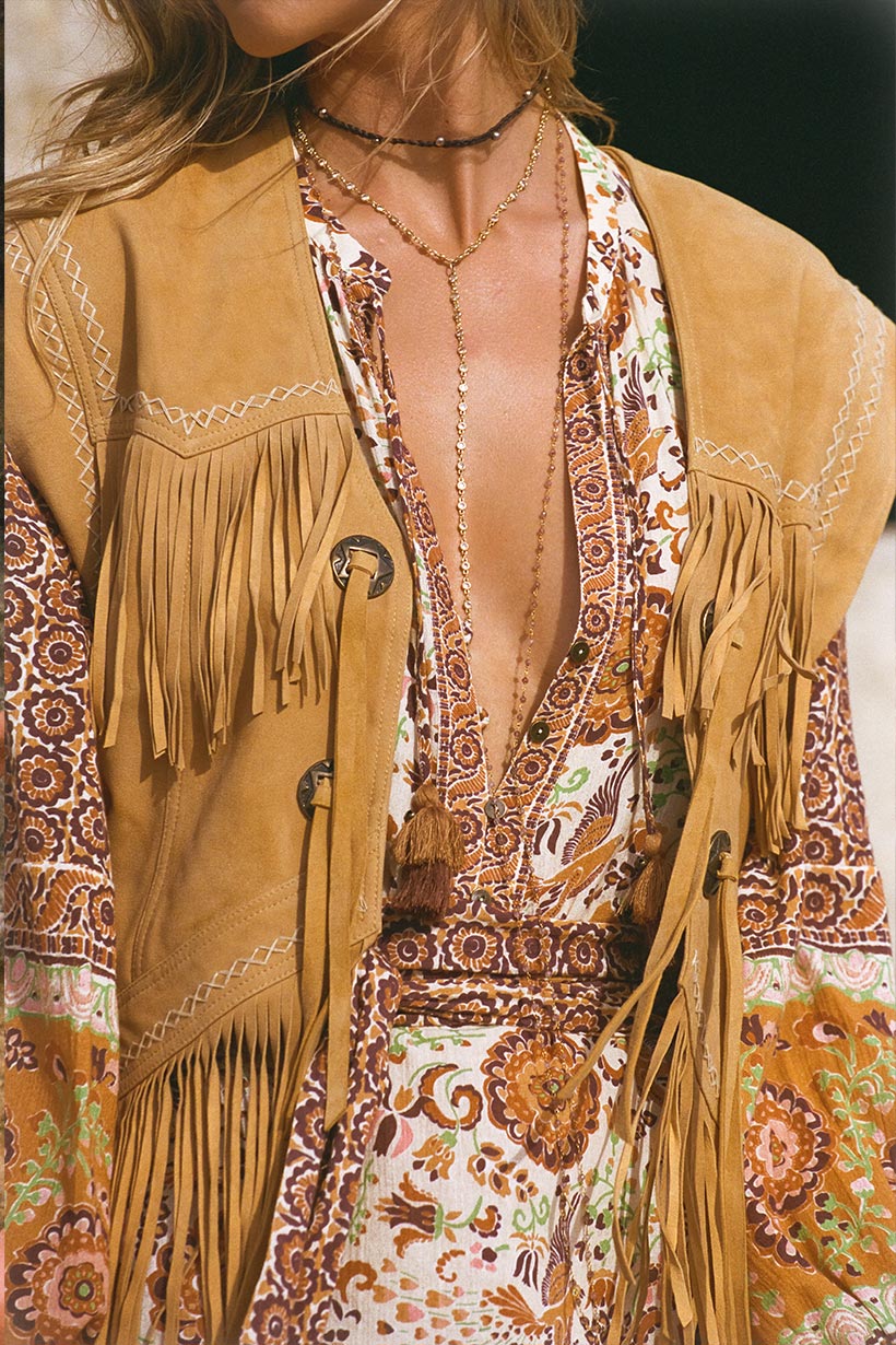 Fearless Heart Suede Fringe Vest – SPELL - USA