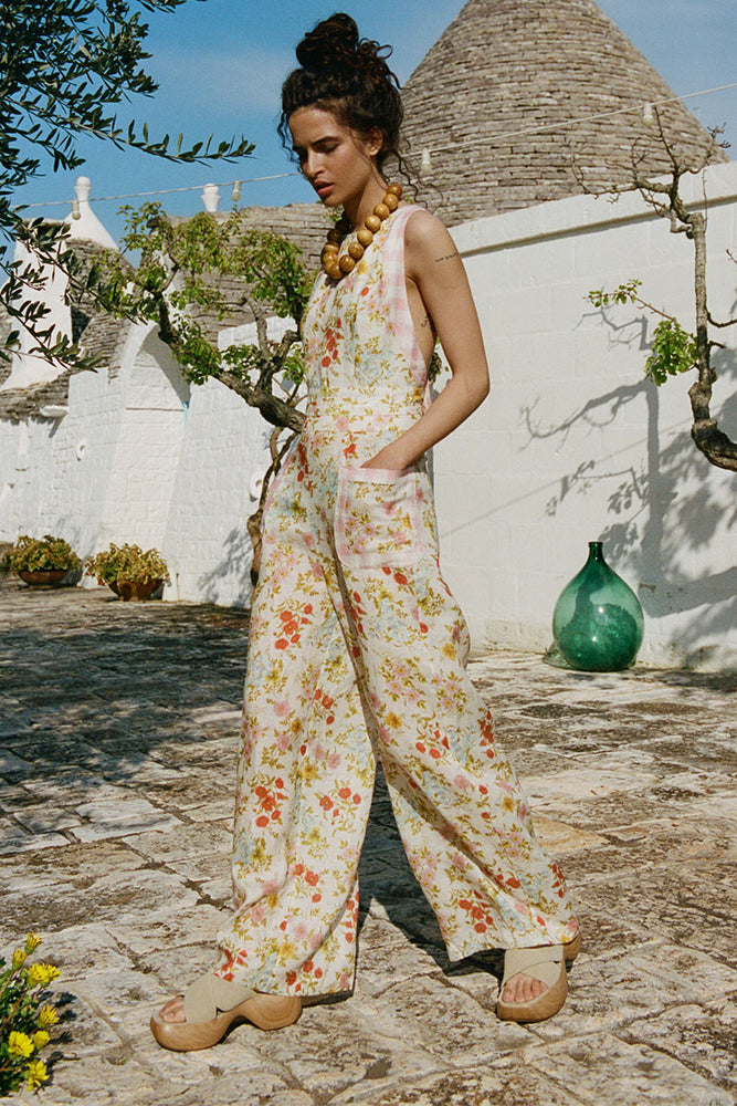 Mexican Floral Jumpsuit. Floral Embroidered Jumpsuit. Lace - Etsy