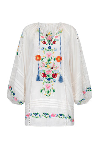 Florapaloosa Embroidered Tunic Dress SPELL - USA Florapaloosa Embroidered Tunic Dress SPELL - USA