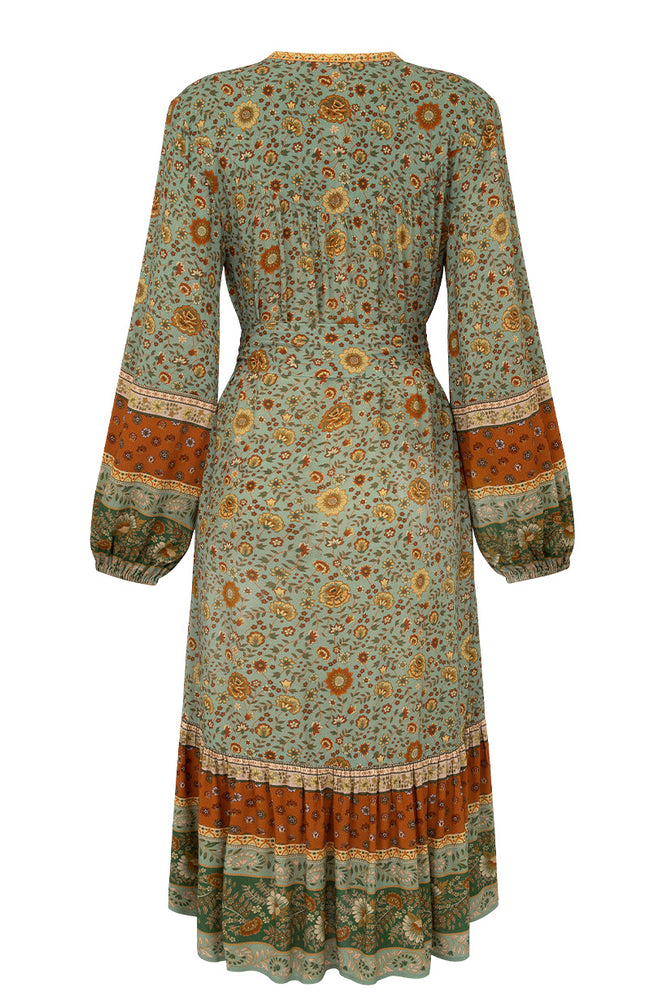 Lady Untamed Button Down Midi Dress SPELL USA