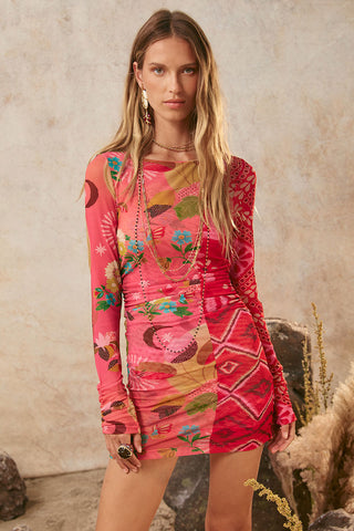Libertine Mini Dress in Multicolor | by Spell Modern Bohemian Clothing Online Libertine Mini Dress in Multicolor | by Spell Modern Bohemian Clothing Online