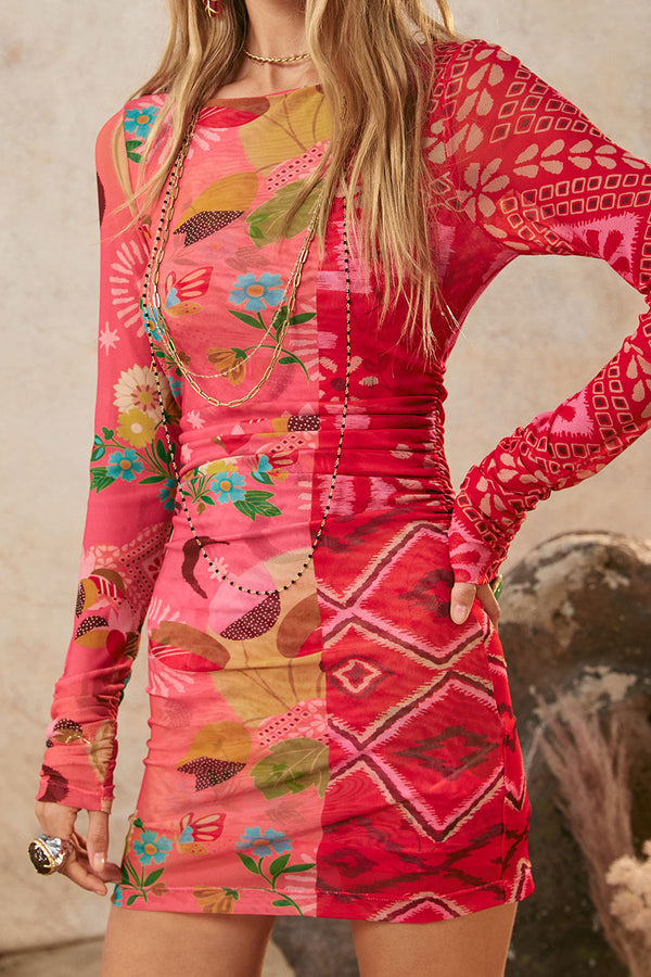 Libertine Mini Dress In Multicolor