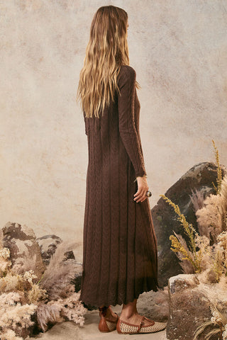 long knit dress Lou Lou Knit Gown In Multicolor