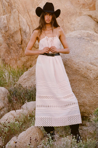 Love in the Afternoon Lace Maxi Dress SPELL - USA Love in the Afternoon Lace Maxi Dress SPELL - USA