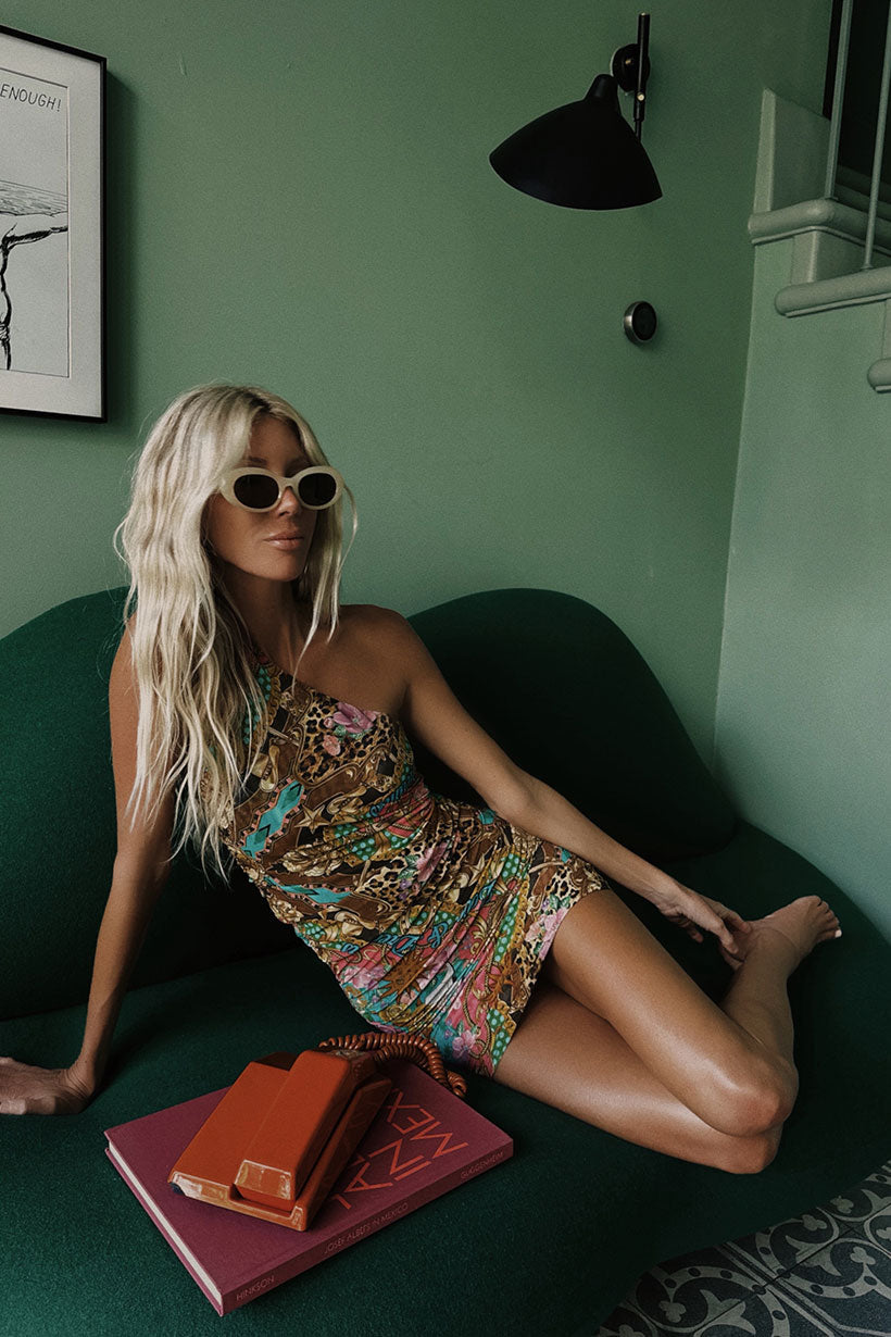 Lovers & Dreamers Mesh Mini Dress In Multicolor | By Spell – Modern Bohemian Clothing Online