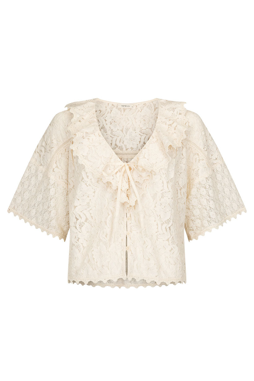 Lux Lisbon Lace Blouse – SPELL - USA
