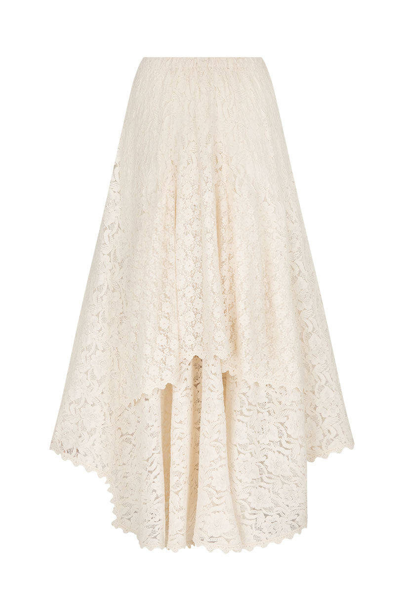 Lux Lisbon Lace Handkerchief Skirt – SPELL - USA