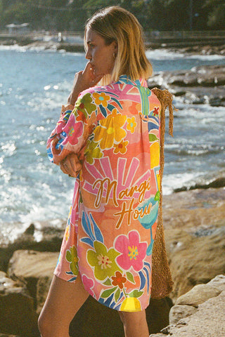 margi hour shirt dress Margi Hour Shirt Dress In Multicolor