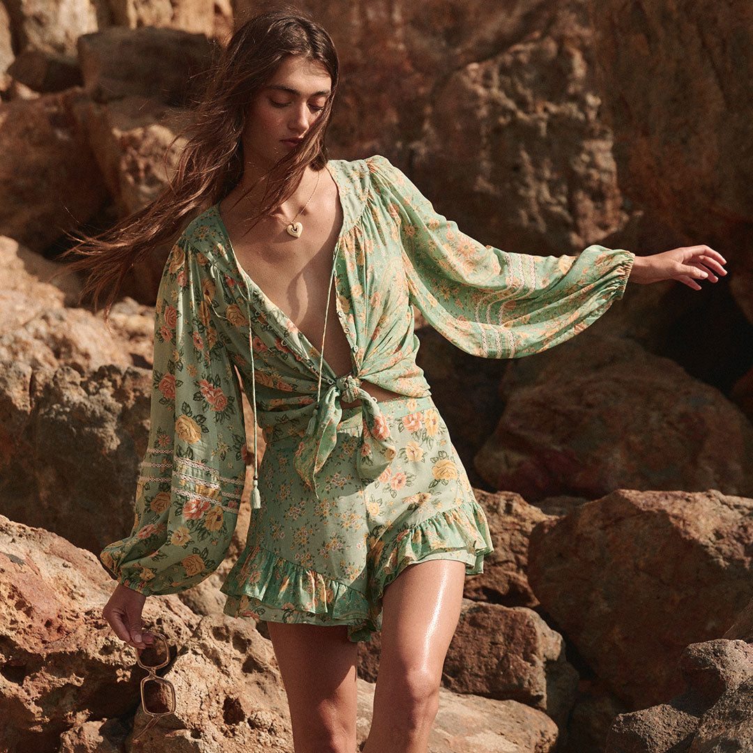 Apolina｜meera blouse almond APOLINA MEERA BLOUSE (almond) - SEN_TO_SENCE