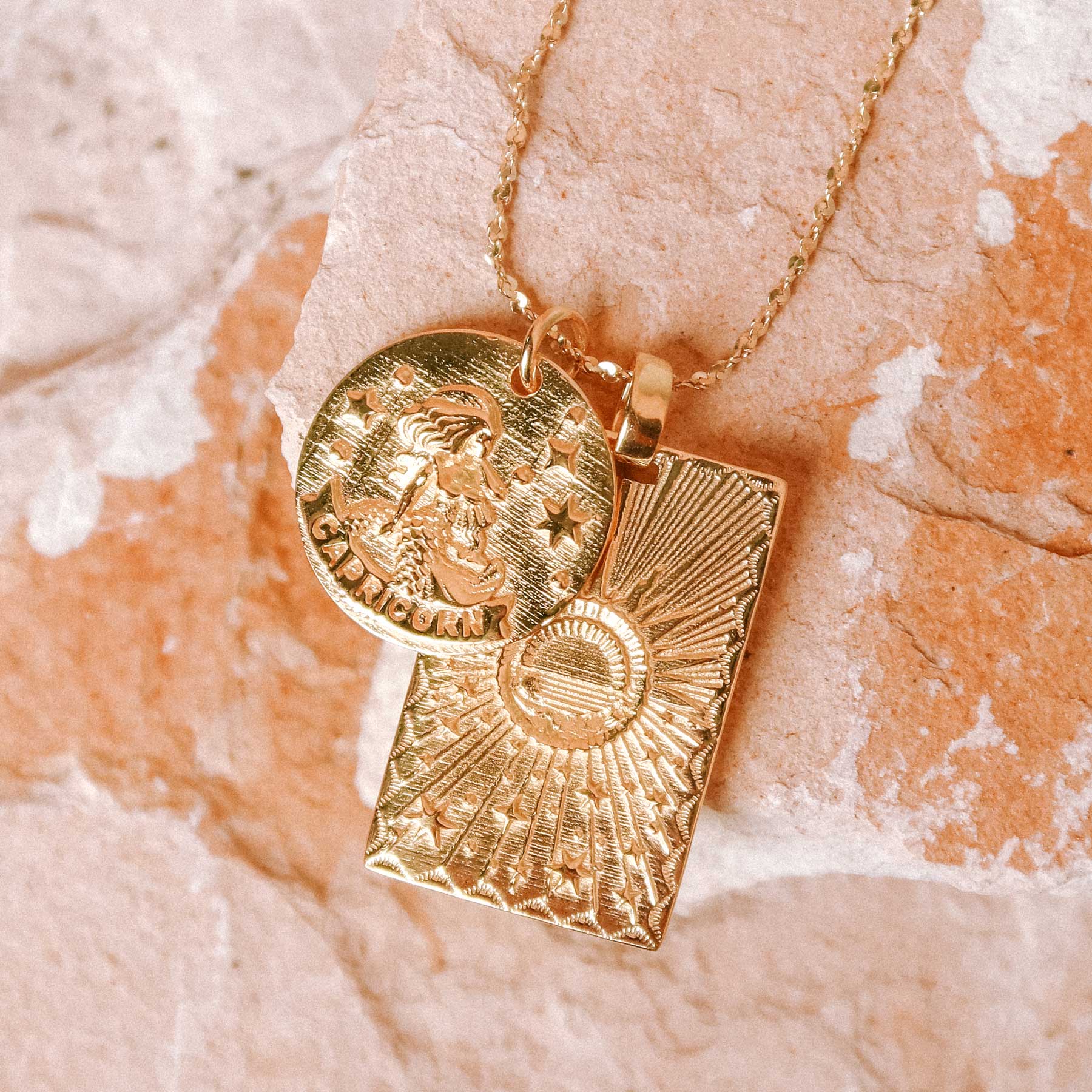 IN THE STARS INTAGLIO NECKLACE// CAPRICORN