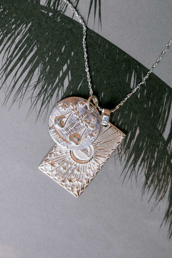 Amazon.com: Rebecca Anne Handmade Jewelry Silver Libra Necklace, 16