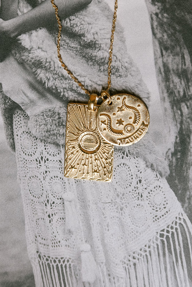 Taurus Enamel Pendant | 18KT Gold Pendants Online | STAC – STAC Fine  Jewellery