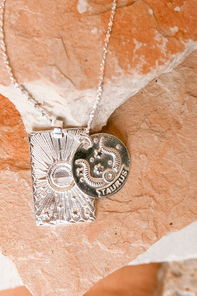 Taurus Zodiac Necklace Silver | sixD