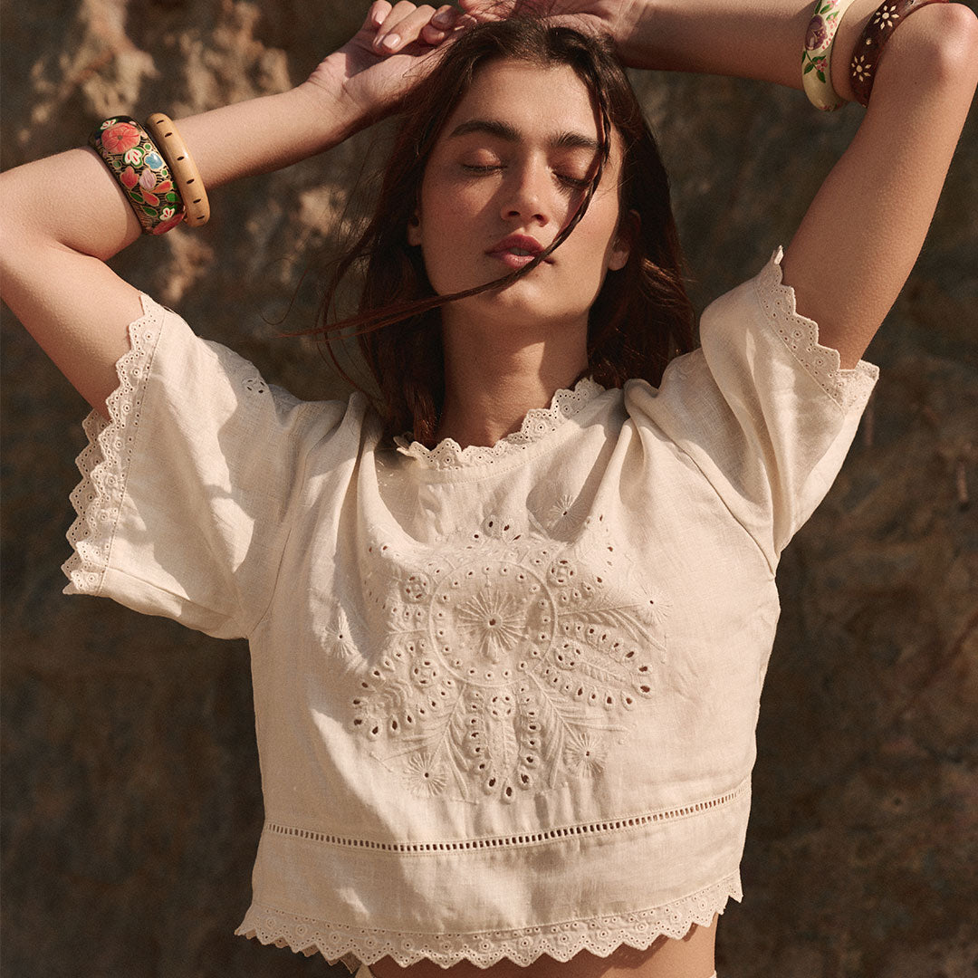 Pfeiffer Short Sleeve Blouse – SPELL - USA