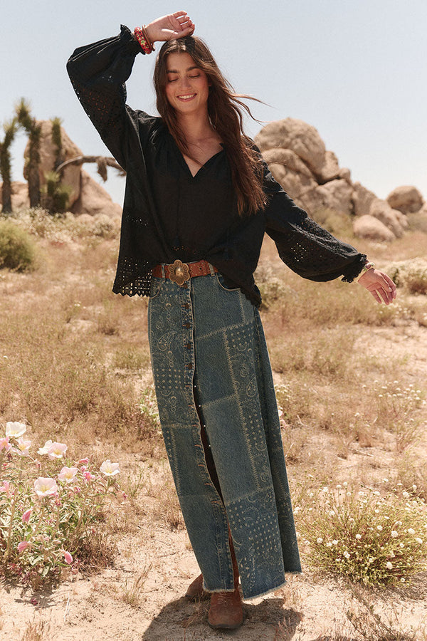 spell road trip denim dress Spell Road Trip Denim Dress In Bandana - 69% Off
