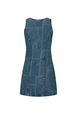 Road Trip Denim Vest Dress SPELL - USA Road Trip Denim Vest Dress SPELL - USA
