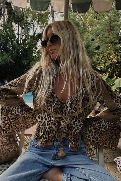 Samantha Lace Frill Blouse – SPELL - USA