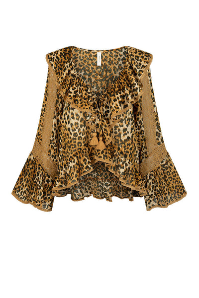 Samantha Lace Frill Blouse – SPELL - USA