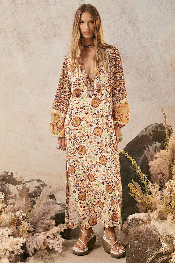 Sannah Boho Maxi Dress – SPELL USA