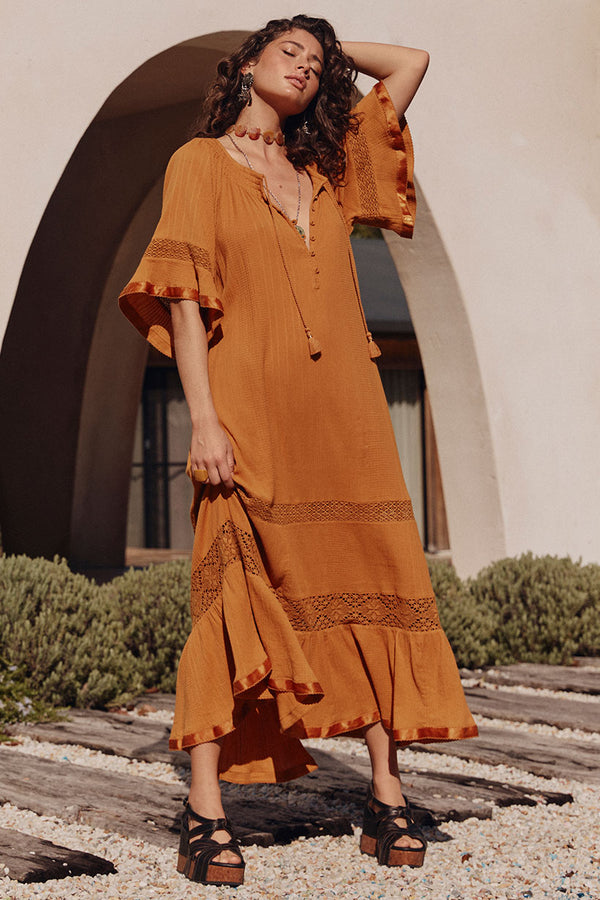 Serenade Gown In Multicolor | By Spell Modern Bohemian Clothing Online Serenade Gown In Multicolor | By Spell Modern Bohemian Clothing Online