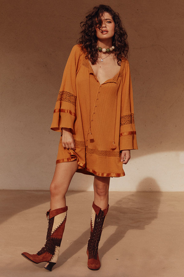 Serenade Tunic Dress In Multicolor