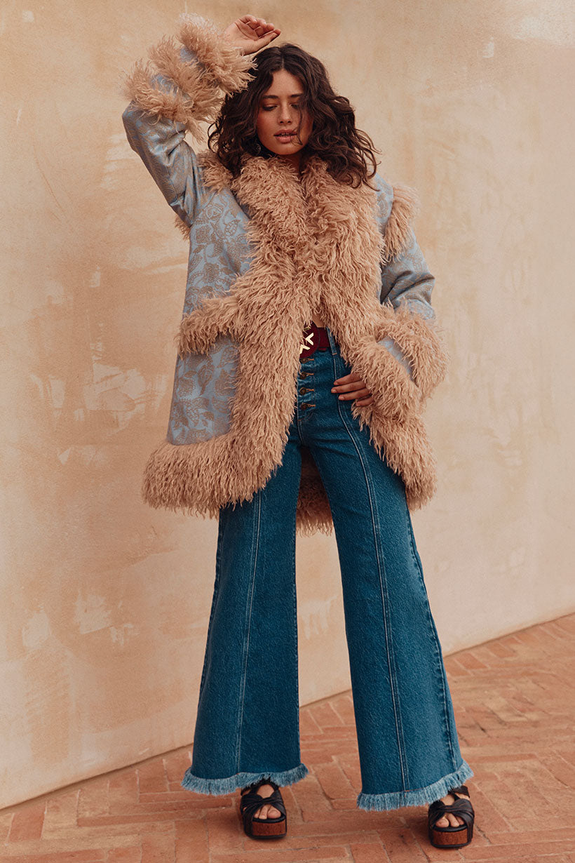 Starlet Jacquard Coat – SPELL - USA