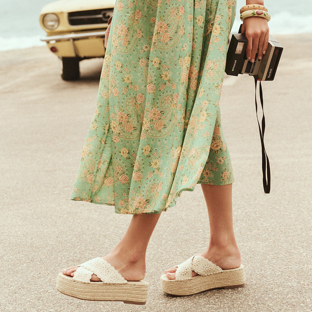 Sun Chaser Crochet Espadrille – SPELL - USA