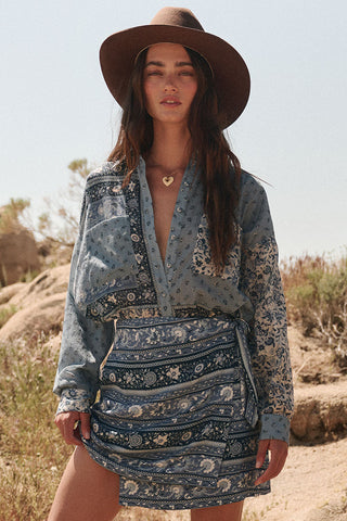 Sunshine Bandit Shirt Dress SPELL - USA Sunshine Bandit Shirt Dress SPELL - USA